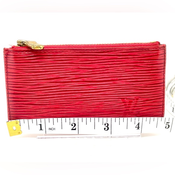 EUC LOUIS VUITTON ATELIER Red Epi Leather Pochette Clés Key Pouch - Picture 8 of 8